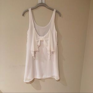 White Summer Bow Tie Dress